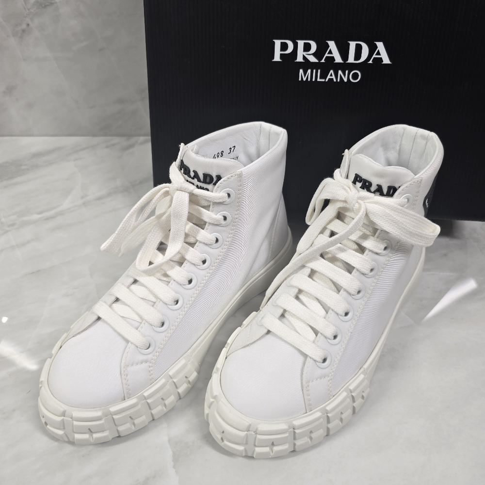 Prada Lace Up Sneakers